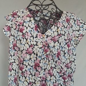 LOFT Floral Blouse